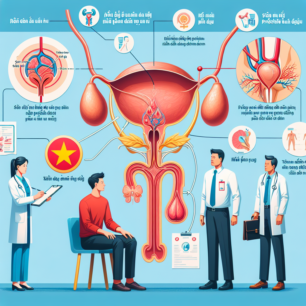 Hình ảnh minh họa triệu chứng và phương pháp điều trị chứng đi tiểu thường xuyên do viêm tuyến tiền liệt, bao gồm các triệu chứng, chẩn đoán và các phương pháp điều trị khác nhau.