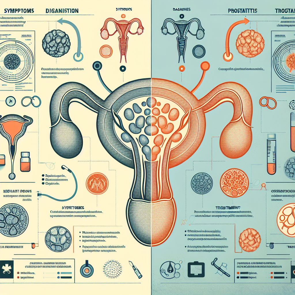 So sánh giữa viêm mào tinh hoàn và viêm tuyến tiền liệt, thông tin về triệu chứng, chẩn đoán và phương pháp điều trị